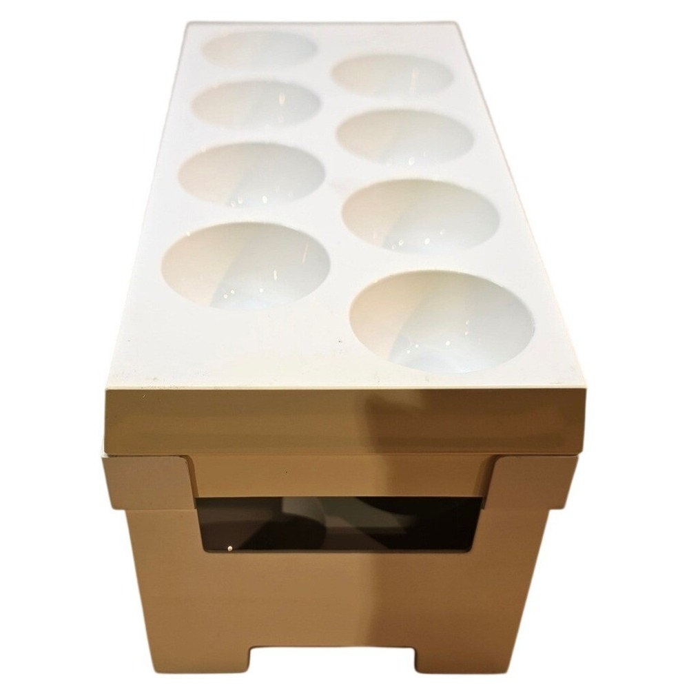 Vintage Egg Carrier‎ Refrigerator Tray Holder Storage For 16 Eggs -Plastic